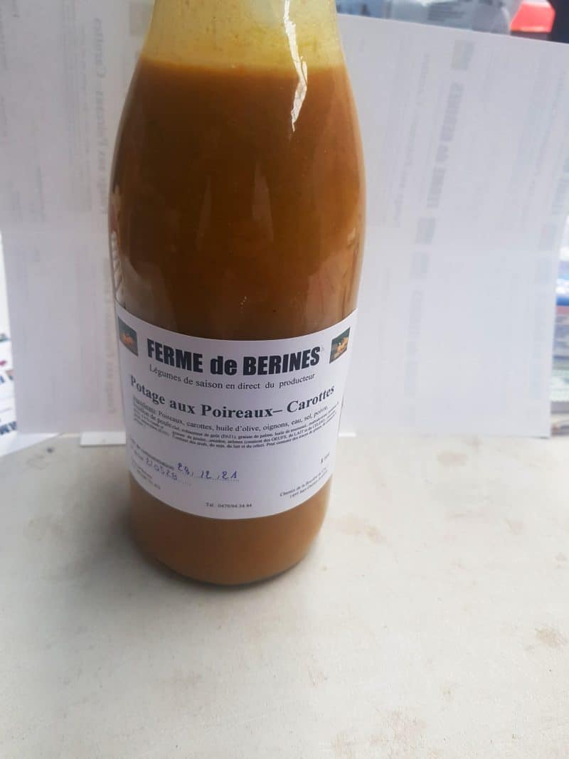 Potage au poireau - carotte
