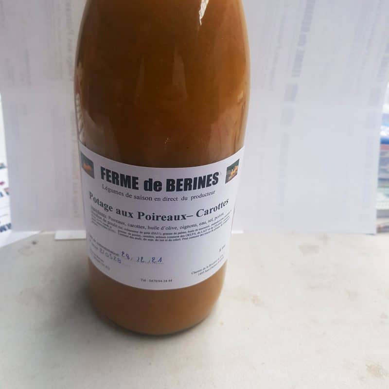 Potage au poireau - carotte