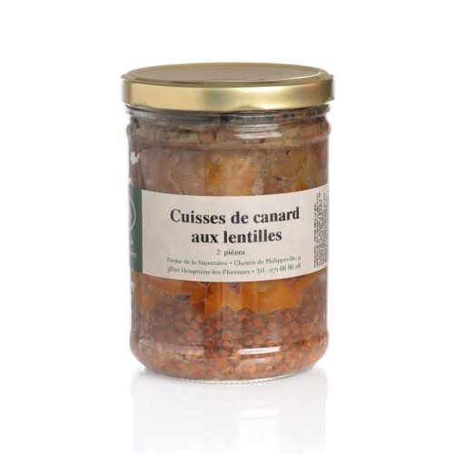 Cuisses de canard aux lentilles (2 pièces-750 g)