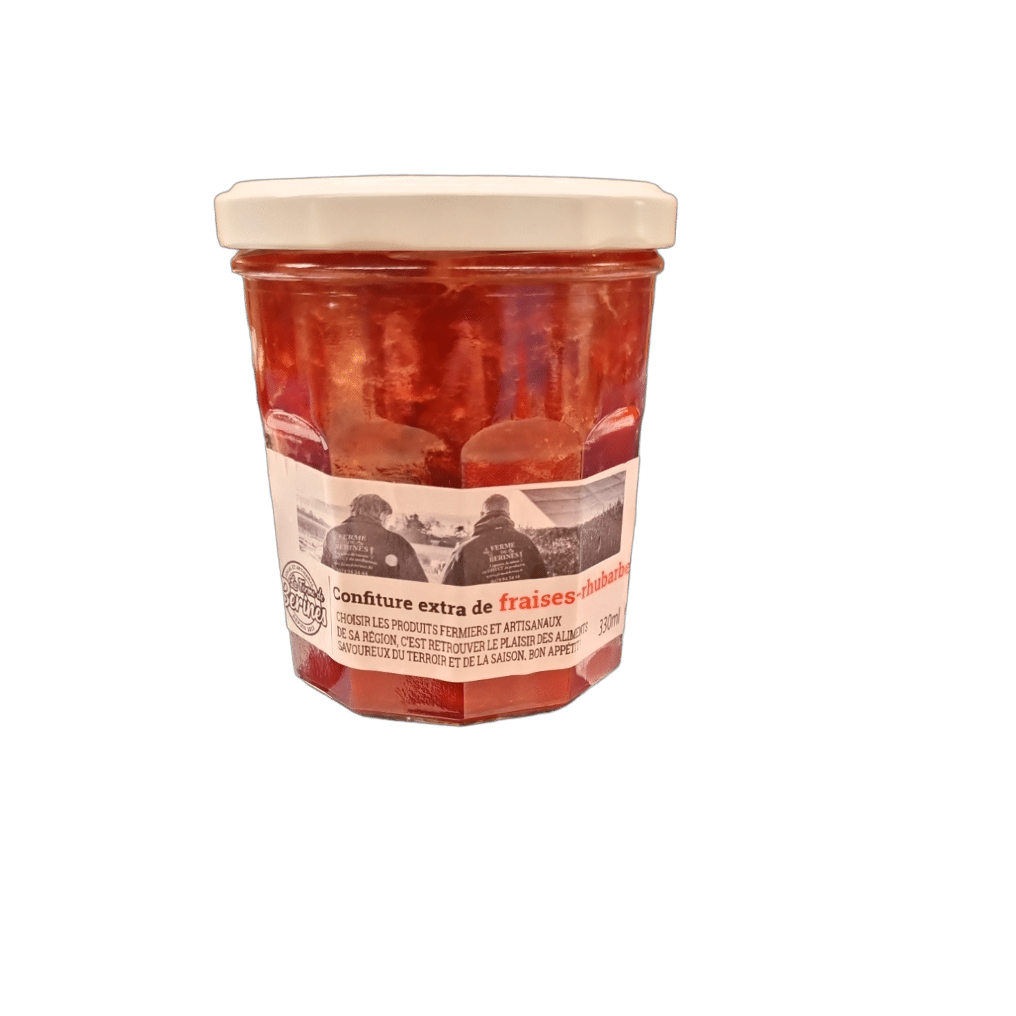 Confiture fraise-rhubarbe