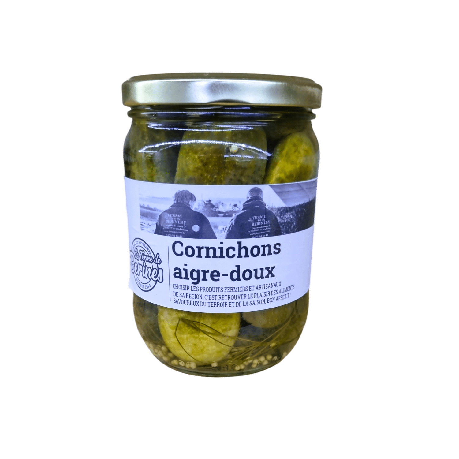 Cornichons à l'aigre doux en tranches - 500ml