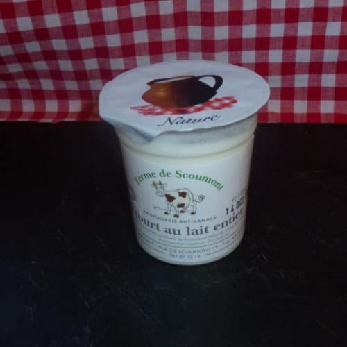 Yaourts de vache mélangé